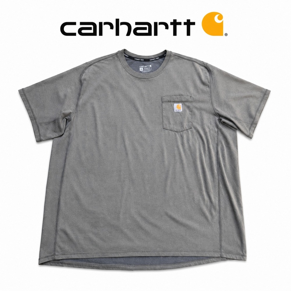 Carhartt T Shirt Men's 2XL Olive Green Relaxed Fit Short Sleeve